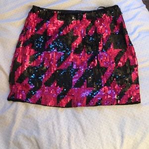 French connection sequin skirt